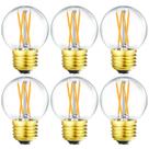 Lâmpada LED Leools Dimmable G16.5 4W (equivalente a 40W) 2700K, pacote com 6 Lâmpada LED Leools Dimmable G16.5 4W (equivalente a 40W) 2700K, pacote com 6