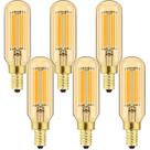 Lâmpada LED Leools Dimmable T6 6W (60W) Candelabro E12 2700K 600lm