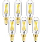 Lâmpada LED Leools E12 Candelabra 4W 4000K regulável, pacote com 6
