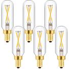 Lâmpada LED Leools E12 regulável 2W 300LM 3000K branca macia, pacote com 6 Lâmpada LED Leools E12 regulável 2W 300LM 3000K branca macia, pacote com 6