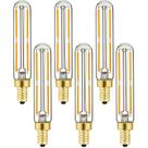 Lâmpada LED Leools E12 regulável 4W 400LM 2700K branca quente, pacote com 6