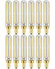 Lâmpada LED Leools E12 regulável 6W 600LM 3000K branca macia, pacote com 12