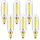 Lâmpada LED Leools E12 regulável 8W 800LM 4000K 100W, pacote com 6 Lâmpada LED Leools E12 regulável 8W 800LM 4000K 100W, pacote com 6