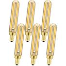 Lâmpada LED Leools regulável de 6 W (equivalente a 60 W) âmbar 2700K E12 Lâmpada LED Leools regulável de 6 W (equivalente a 60 W) âmbar 2700K E12