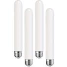Lâmpada LED Leools T10 22,6 cm E26 4W 400LM 2700K, pacote com 4