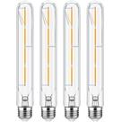 Lâmpada LED Leools T10 4W 3000K branca macia regulável, pacote com 4 Lâmpada LED Leools T10 4W 3000K branca macia regulável, pacote com 4