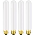 Lâmpada LED Leools T10 6W 3000K CRI95 600LM E26, pacote com 4