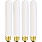 Lâmpada LED Leools T10 6W 4000K 600LM E26 regulável, pacote com 4
