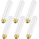 Lâmpada LED Leools TE26 T10 6W 13 cm E26 4000K 600LM, pacote com 6 Lâmpada LED Leools TE26 T10 6W 13 cm E26 4000K 600LM, pacote com 6