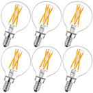 Lâmpada LED LiteHistory Dimmable G16.5 E12 4W 2700K 400lm, pacote com 6