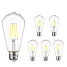 Lâmpada LED LiveMax Vintage Edison 4 W 400 lúmens 4000 K E26, pacote com 6