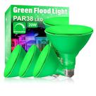 Lâmpada LED LOXYEE PAR38 Flood Green 20W, pacote com 4 unidades, regulável