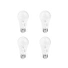 Lâmpada LED LUNO A19 regulável de 6 W (480 lúmens) 2700K E26 UL, pacote com 4