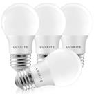 Lâmpada LED LUXRITE A15 7W 3000K (branca macia) 600lm E26, pacote com 4