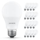Lâmpada LED LUXRITE A19 8W 800LM 3000K branca macia (pacote com 16)