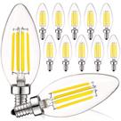 Lâmpada LED LUXRITE Vintage Candelabra 5W 550lm 3000K E12 (12 P) Lâmpada LED LUXRITE Vintage Candelabra 5W 550lm 3000K E12 (12 P)