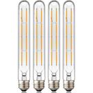 Lâmpada LED LVYE regulável 8W T10 2700K 800lm E26 8,9 cm branca quente