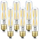 Lâmpada LED LVYE T10 8W 3000K branca macia regulável, pacote com 6