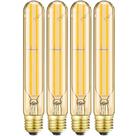Lâmpada LED LVYE T10 regulável 6W 2700K E26 600lm 120V, pacote com 4