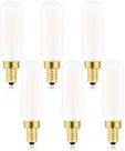 Lâmpada LED LVYE T6.5 regulável E12 2W 3000K 250lm 120V, pacote com 6