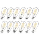 Lâmpada LED MaxVolador Vintage Edison ST58 6W 850lm 3000K, pacote com 12