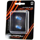 Lampada Led Mini Esmagadinha Azul 12 Volt Universal Nk-216722