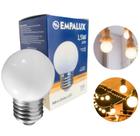 Lâmpada Led Mini Globo bolinha G45 Decorativa Empalux 1,5W 220V 2400 K - Branco Quente