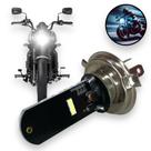 Lâmpada Led Moto Honda Yamaha Suzuki H4 6000k Super Branca