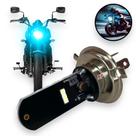 Lâmpada Led Moto Honda Yamaha Suzuki H4 8000k Efeito Xenon