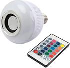 Lâmpada Led MUSICAL Bluetooth RGB com controle remoto