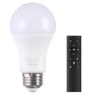 Lâmpada LED MXhme A19 9W 800LM regulável 3000K-6000K com controle remoto