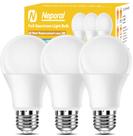 Lâmpada LED Neporal Full Spectrum 9W 6000K 800lm A19, pacote com 3