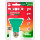 Lampada Led Par 20 Bivolt 06 Watts Verde IP65 - OUROLUX