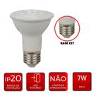 Lâmpada Led PAR20 38 E27 7W 525 Lumens Branco Neutro 4000K Bivolt MK525-E- Avant 278350870