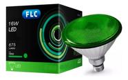 Lâmpada Led Par38 16w Bivolt Luz Verde E27 IP65 675lm FLC
