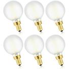 Lâmpada LED para candelabro Leools E12 Frosted G16.5 6W 600lm