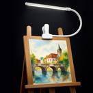 Lâmpada LED para cavalete LytLStrox USB com presilha, 3 modos, 10 níveis