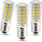 Lâmpada LED para ventilador de teto regulável E17 4W 6000K 120V, pacote com 3