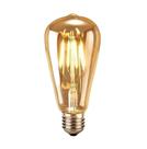 Lâmpada Led Pera ST64 Filamento Âmbar Vintage 4w Bivolt - Nordecor Lâmpada Led Pera ST64 Filamento Âmbar Vintage 4w Bivolt - Nordecor