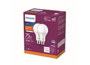 Lâmpada LED Philips A21 75W 2700K - Pacote com 2