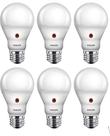 Lâmpada LED Philips Dusk-to-Dawn A19 8W (pacote com 6)