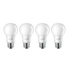 Lâmpada LED Philips não regulável A19 Frosted 9W (pacote com 4)