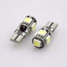 LÂMPADA LED PINGO T10 5 LEDS 5050 COM CANBUS CANCELLER (Par)
