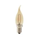 Lâmpada Led Pix Filamento Vintage Vela Bico Torcido E14 Âmbar Bivolt