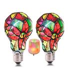 Lâmpada LED POXIN Stained Glass E26 5W 2700K regulável