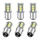 Lâmpada LED Qoope 1076 BA15D 12V Luz Branca Kit com 6 Unidades Lâmpada LED Qoope 1076 BA15D 12V Luz Branca Kit com 6 Unidades