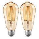 Lâmpada LED Qualilux Dusk to Dawn ST58 (ST19) 6,5 W = 60 W, pacote com 2