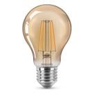 Lampada led retro filamento philips a60 4w luz quente 2500k Lampada led retro filamento philips a60 4w luz quente 2500k
