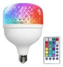 Lampada Led RGB Bulbo 30w Colorida Troca Cor Controle Remoto