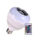 Lampada Led Rgb C/ Bluetooth Caixa De Som E Controle Remoto